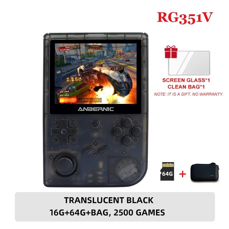 ANBERNIC RG351V Portable Vintage Game Consolle // 5000 Retro Classic Games // Expandable with Memory Card and Rear Buttons - Gamer Guild Store