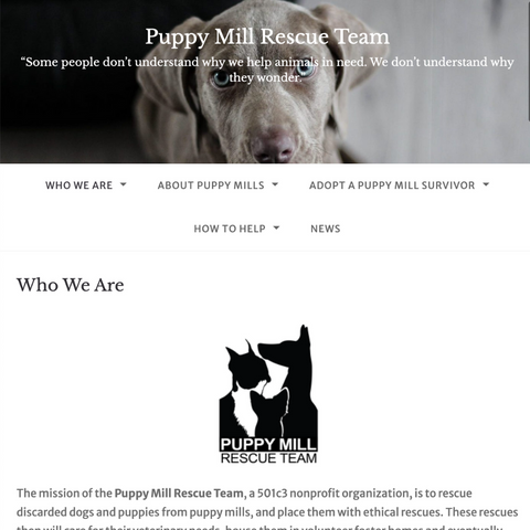 Pakypet restituisce al Puppy Mills Rescue Team