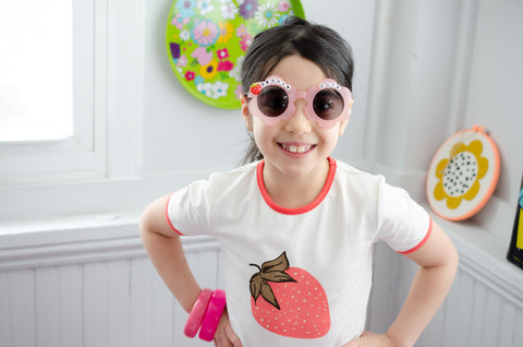 Strawberry Jam Kids, Ringer T-Shirt, Retro T-shirt
