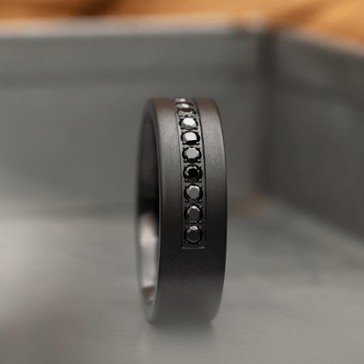 Stylish mens wedding bands for his and hers wedding. Match rings
                    and stories with the one you love. 
