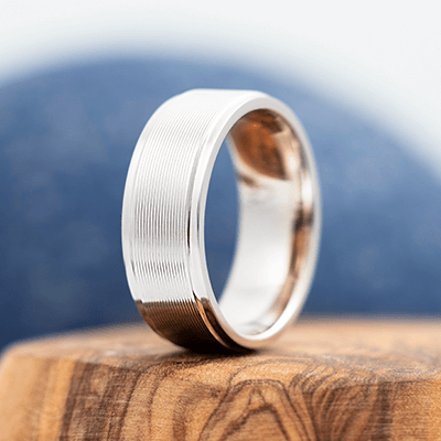 Super simple mens wedding rings. Purchase online and get
                    a free silicone ring, sometimes called a rubber ring. Yes, we give silicone rings away cause we love rings so much. 