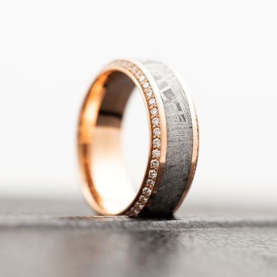 Custom designed and created mens wedding bands by Artisans in
                    the US 