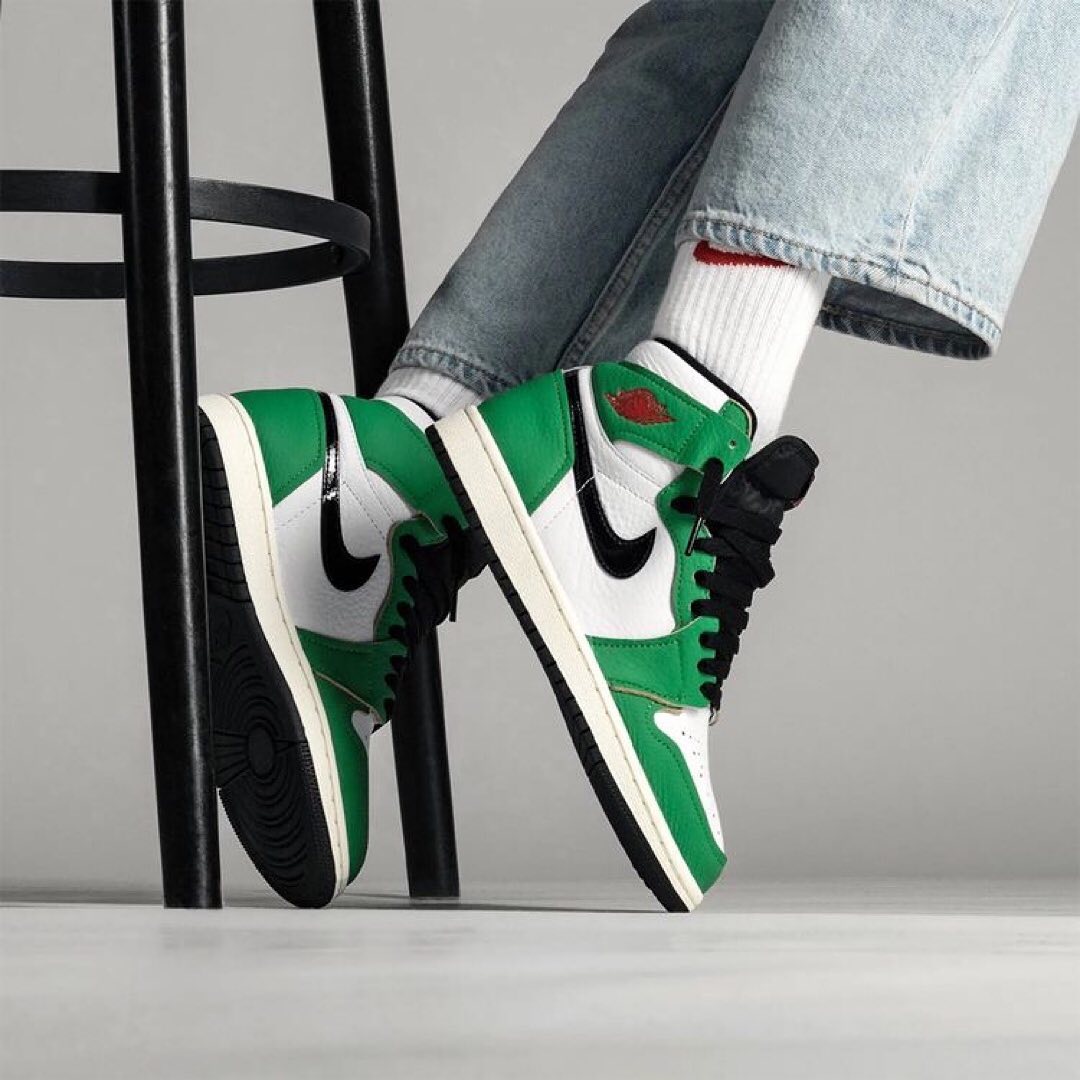 Nike Air Jordan 1 Retro High Lucky Green Sneakers Shoes