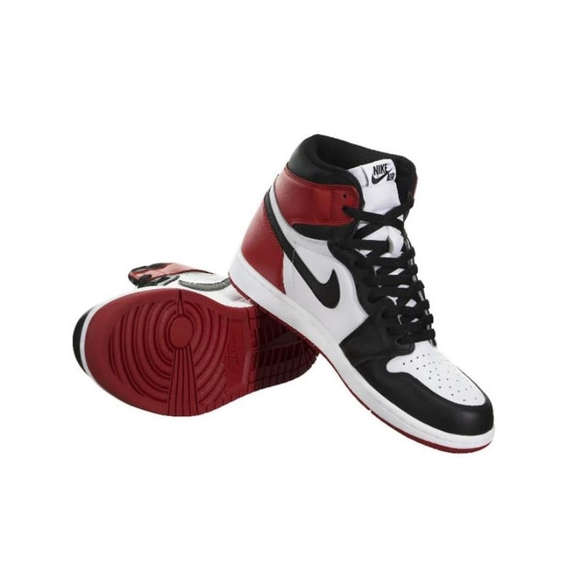 Nike Air Jordan 1 Retro High Black Toe Sneakers Shoes