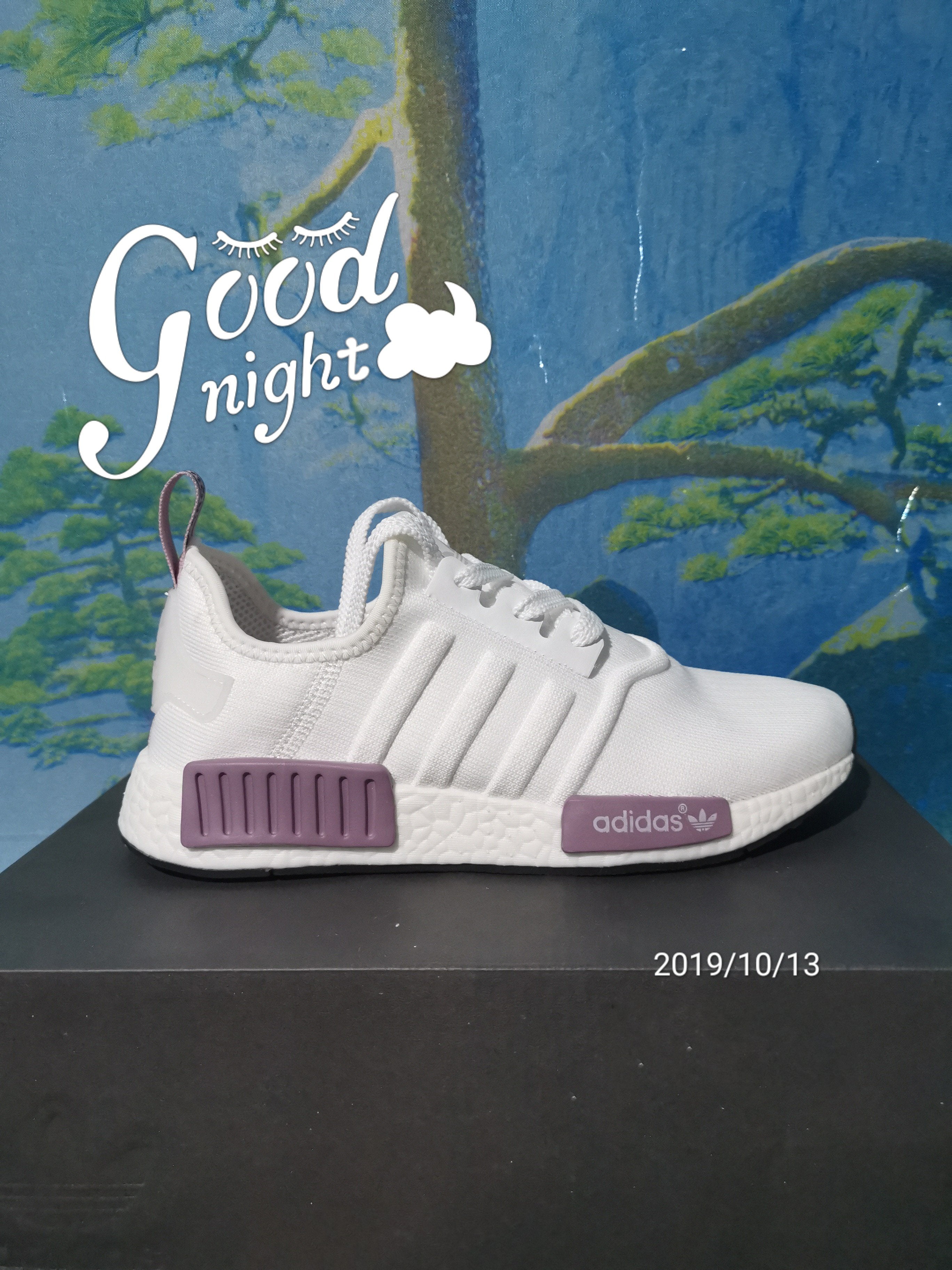 Adidas NMD R1 White Orchid Sneakers Shoes