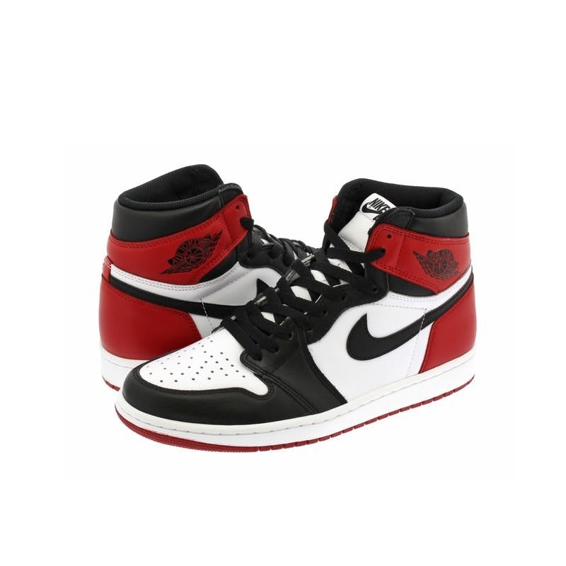 Nike Air Jordan 1 Retro High Black Toe Sneakers Shoes