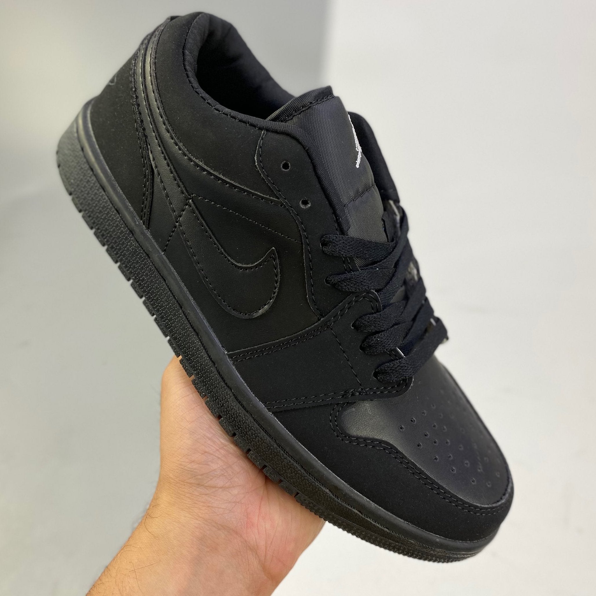 Nike Air Jordan 1 Low Triple Black Sneakers Shoes