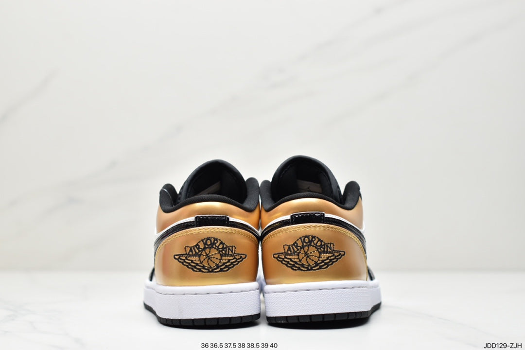 Nike Air Jordan 1 Low Gold Toe Sneakers Shoes