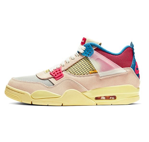 NIKE Air Jordan4 AJ4 x Union Pink basketball shoes