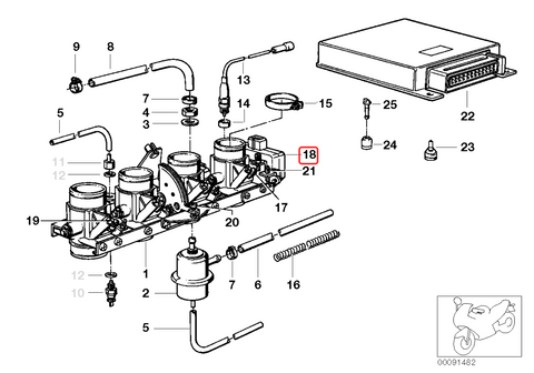 Durite d'essence au mètre A61, K75, K100, K1100, R850, R1100