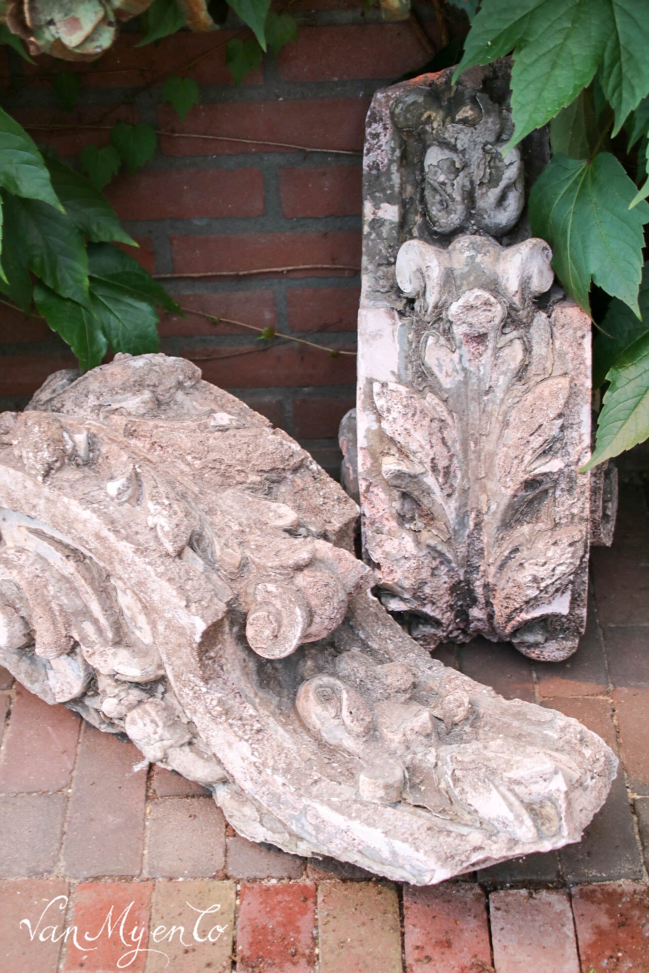 Bejaarden Niet genoeg hoeveelheid verkoop Antieke stenen ornamenten – Van Mij en Co