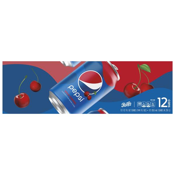 Pepsi Zero Wild Cherry, 12-Pack - 12x355.0 ml