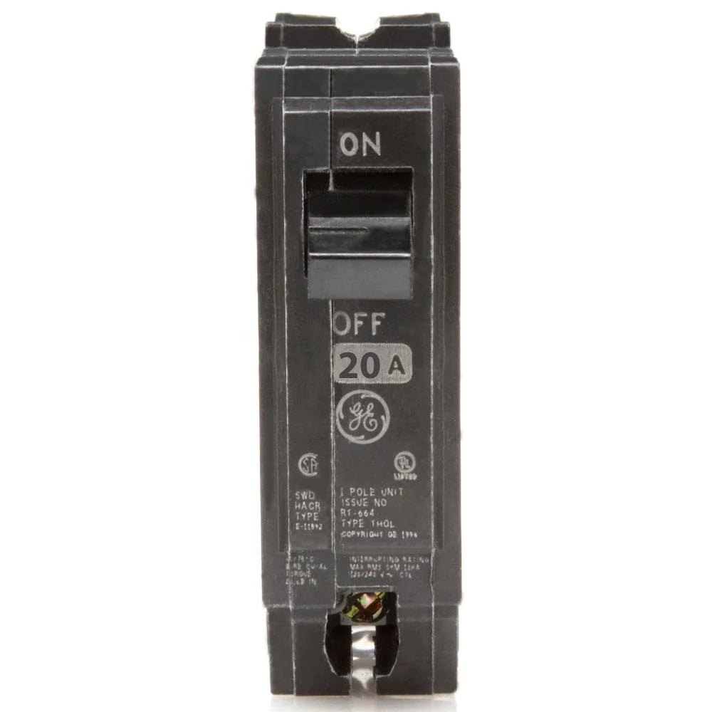 GE Q-Line 20 Amp 1 in. Single-Pole Circuit Breaker