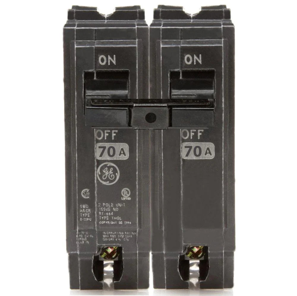 GE 70 Amp 2 in. Double-Pole Circuit Breaker