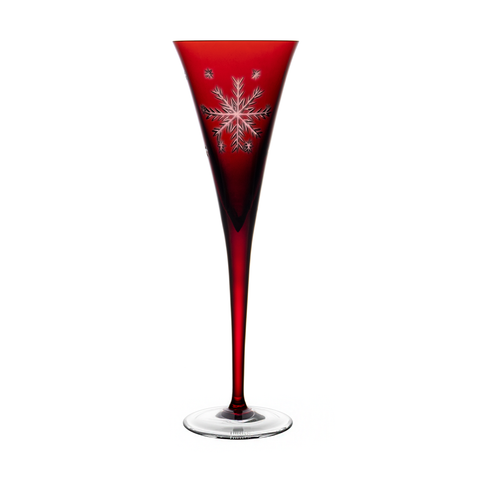 Birks Crystal New England Ruby Red Martini Glass