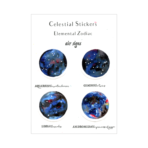 Water Signs Celestial Sticker Pack — Little Green Press ATX