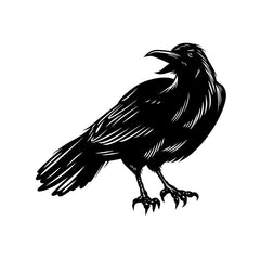 Modèle de tatouage corbeau 5