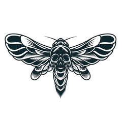 Modèle de tatouage de papillon gothique 2