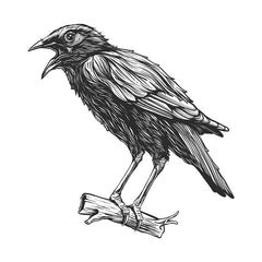Modèle de tatouage corbeau 3