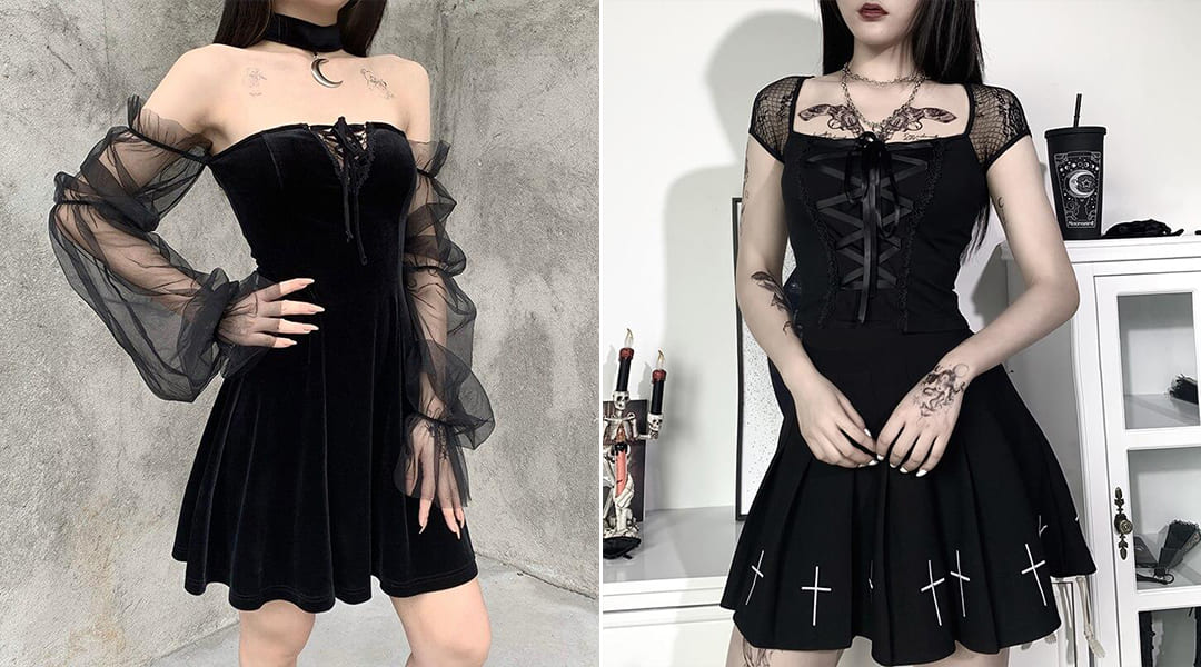 Romantic Goth Outfits