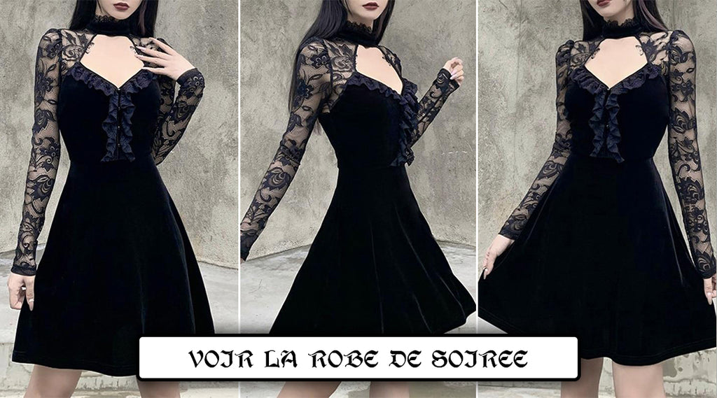 Voir la robe de soirée gothique