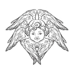 Modèle de tatouage d'ange déchu 5