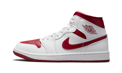 red and white jordan 1's