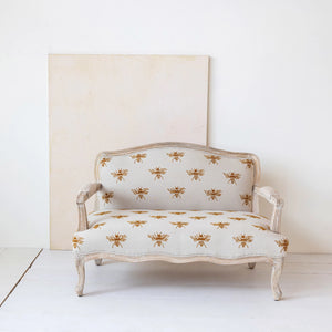 Embroidered Bee Sofa - Cotton & Crete