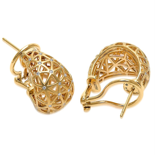 Gold Large Leaf Earrings – Rebecca Hook Jewelry