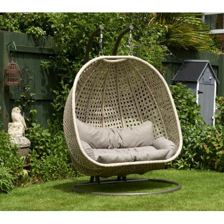 double swing seat garden