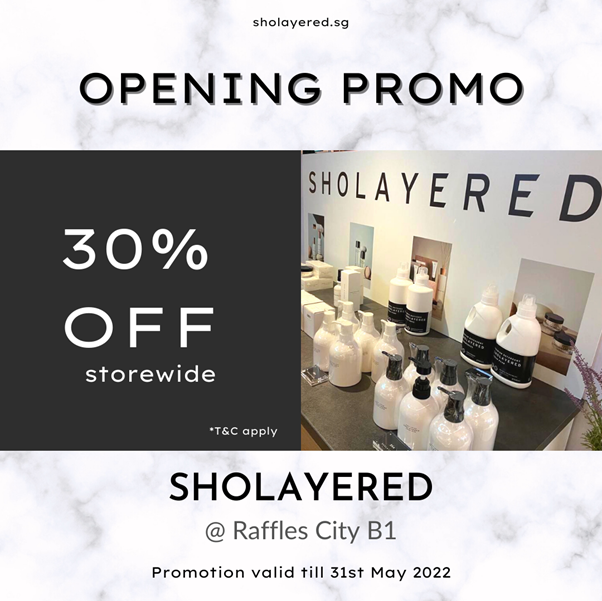 NEW OUTLET @ RAFFLES CITY – SHOLAYERED