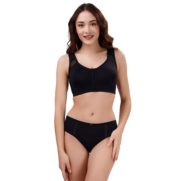 SOIE Front Closure Full Coverage Non Padded Non Wired Posture Correction Bra-Fudge  Reviews Online
