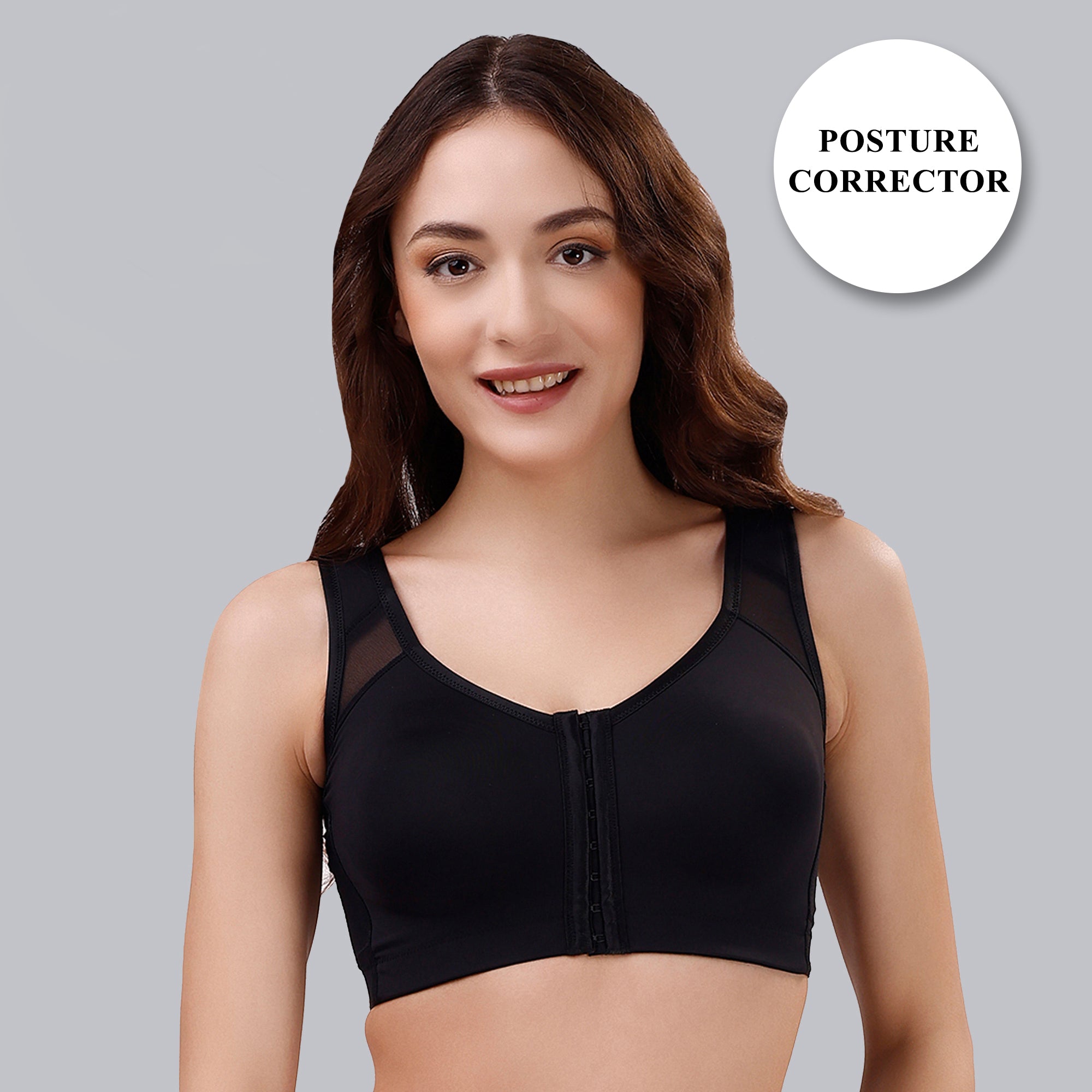 Front Closure Full Coverage Non Padded Non Wired Bra-CB-334