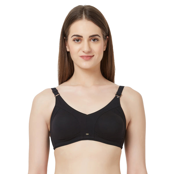 Semi Coverage Encircle Non-Padded Non-Wired Cotton Bra (PACK OF 2)-COM –  SOIE Woman