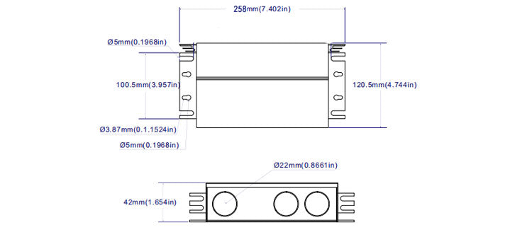 ELV/Triac Dimmable J-BOX Electronic Transformer 288W