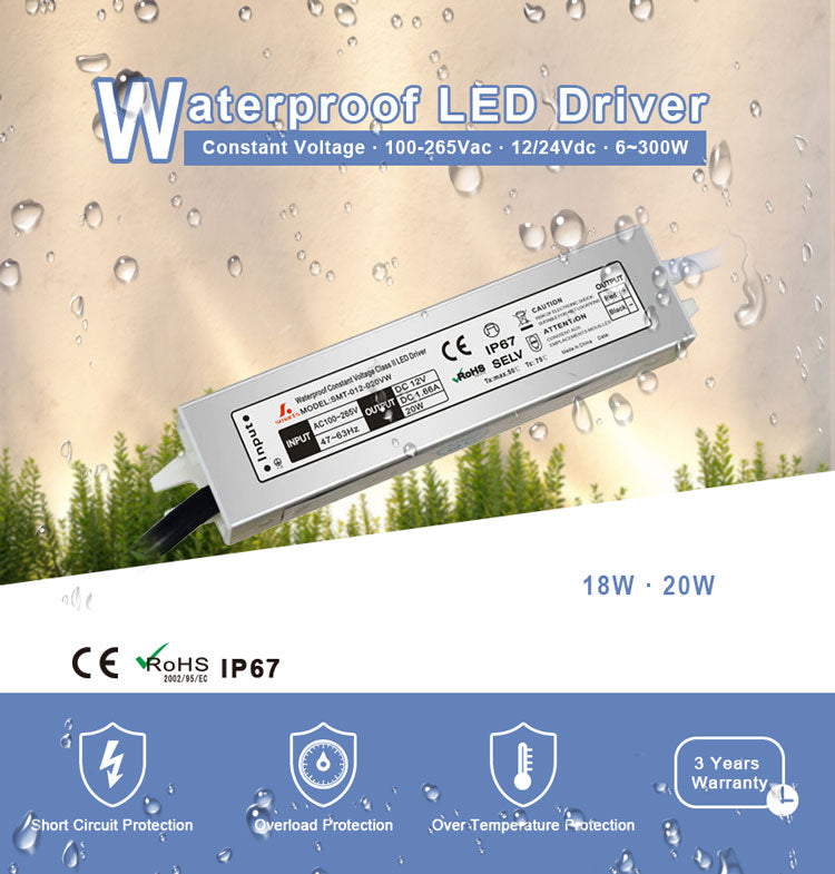 Constant voltage led driver 20W