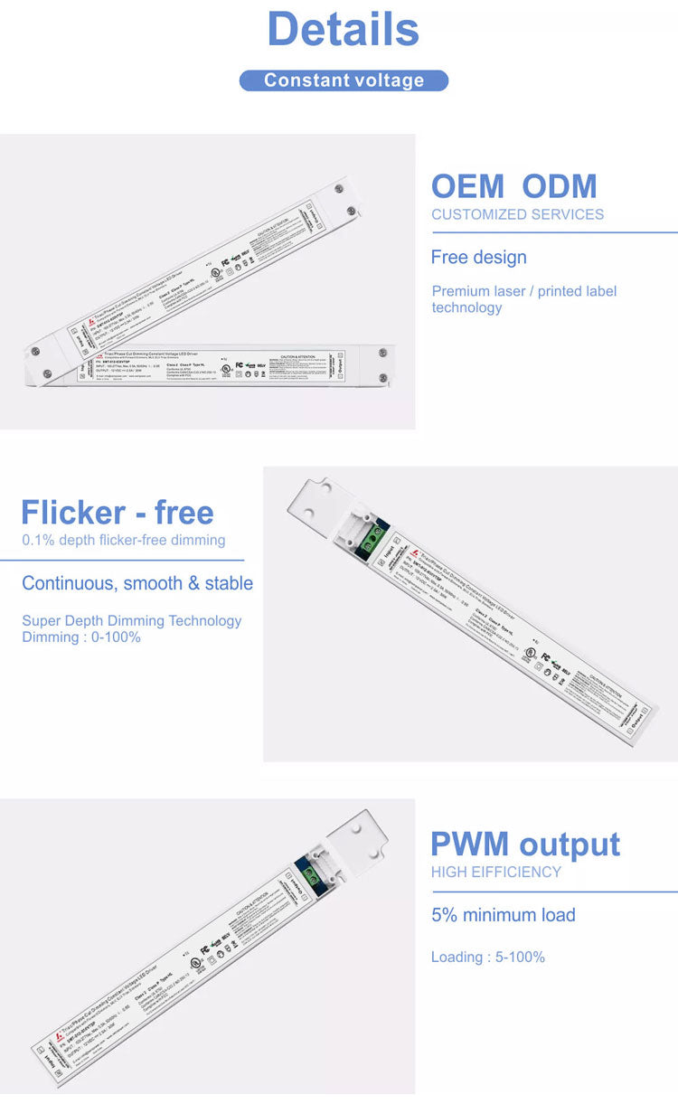 Slim Size Triac Dimmable LED Driver 36W