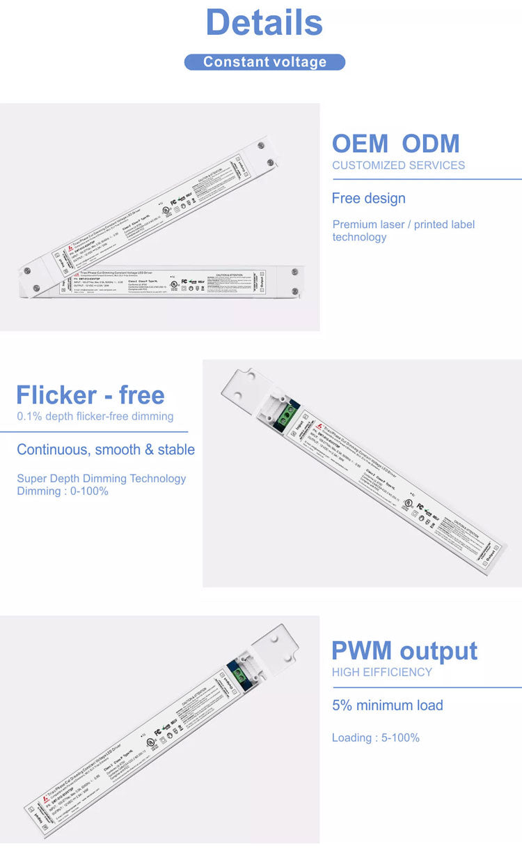 Slim Size Triac Dimmable LED Driver 100W