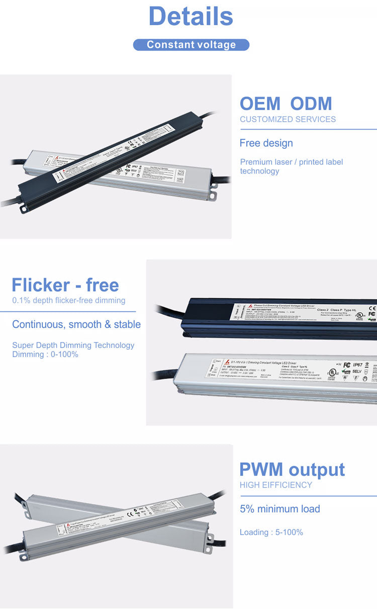 Slim Size Triac Dimmable LED Driver 150W