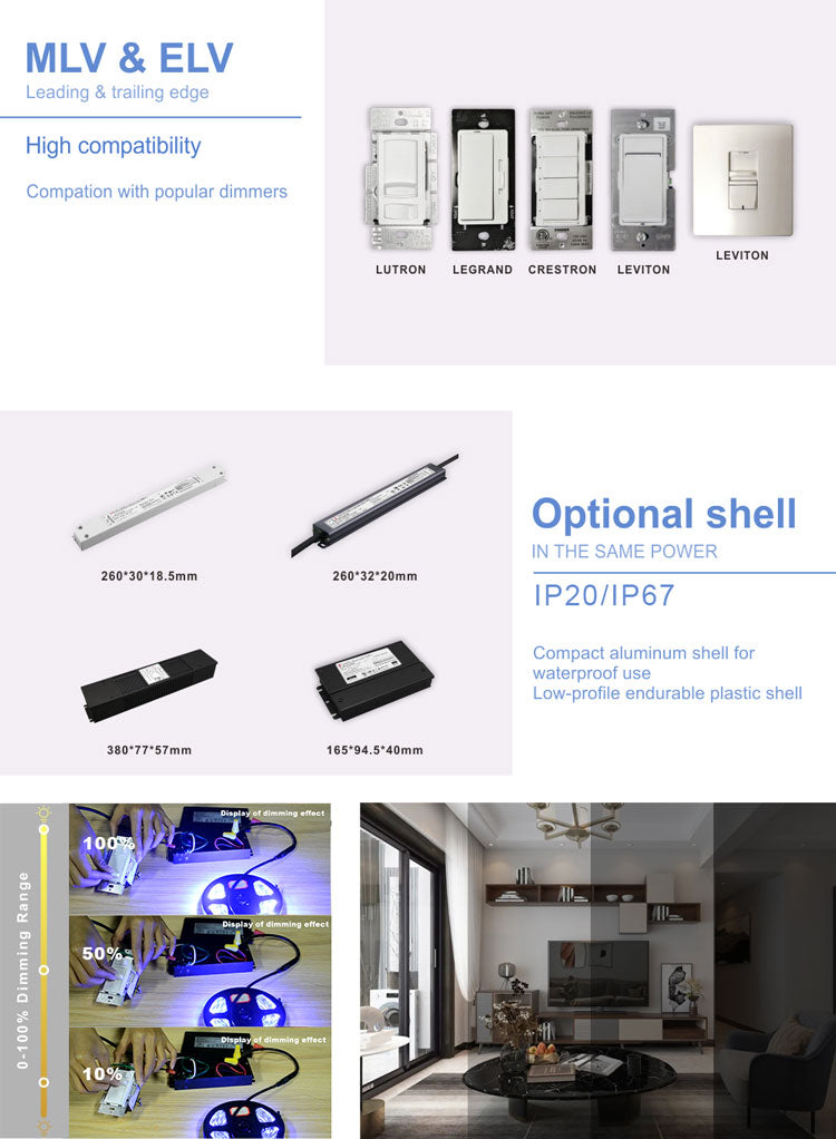 UL 277V Triac Dimming led driver 300W