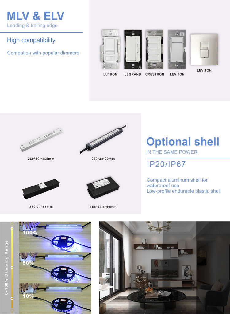 277Vac Triac dimming LED Driver 30W