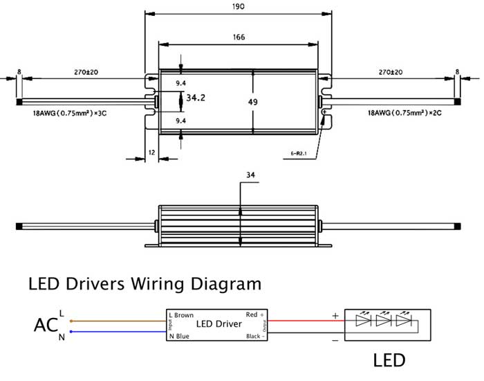 LED Drivers 60W Wiring Diagram