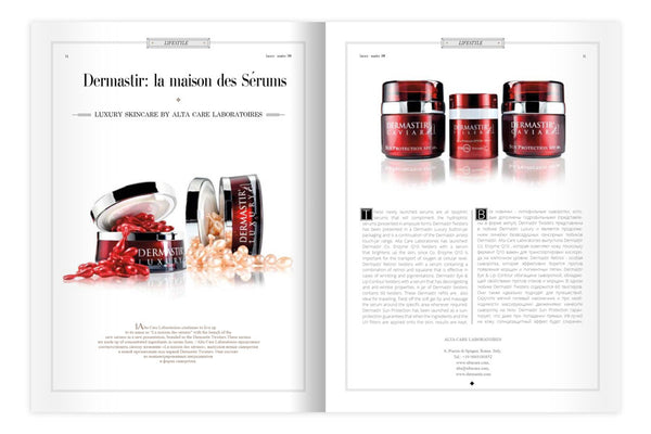 Dermastir Luxury in Luxury Magazine Montecarlo 2019