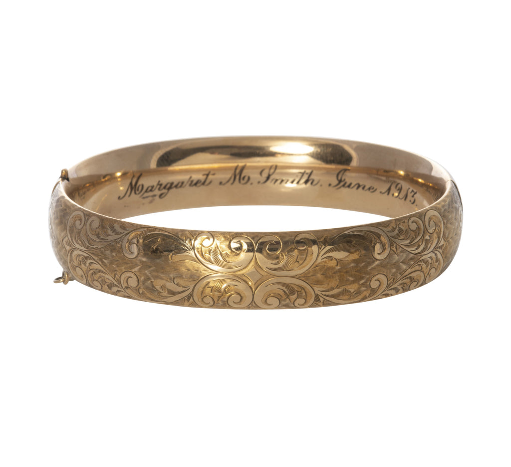 Estate Antique Gold-Filled Bangle