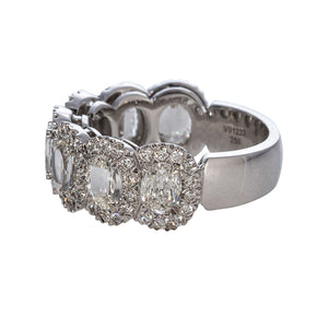 Christopher Designs L’Amour Crisscut Oval Anniversary Band