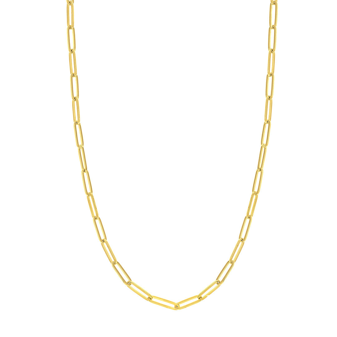 Mazza 14K Yellow Gold Charm Holder Bar Chain Necklace