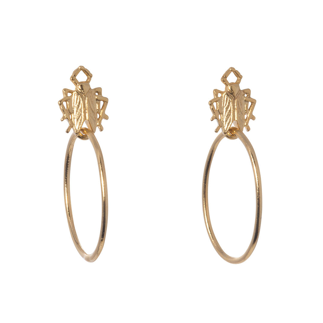 Goldbug Stayin' Alive Clip On Earrings