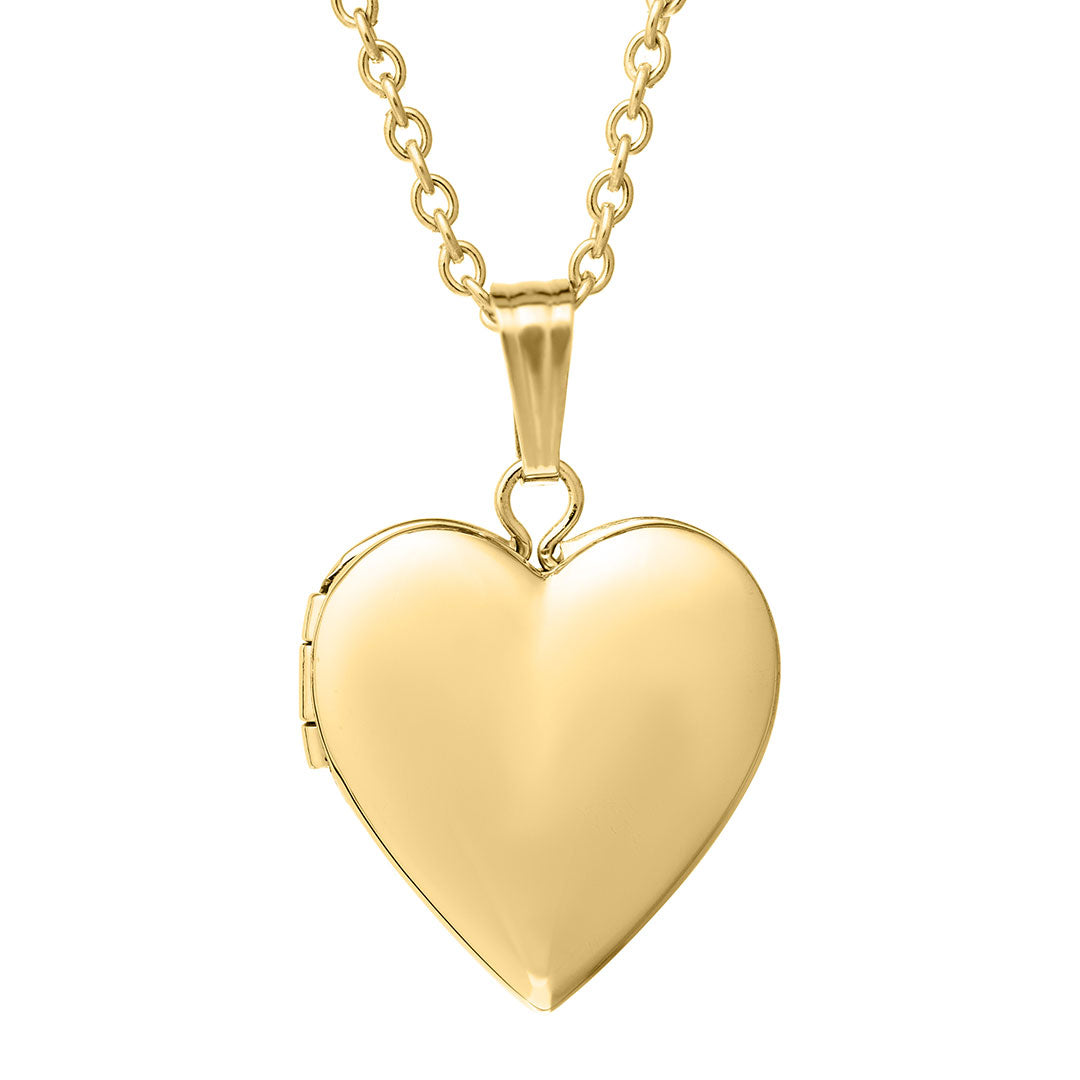 14K Gold Filled 33mm Round Locket Necklace