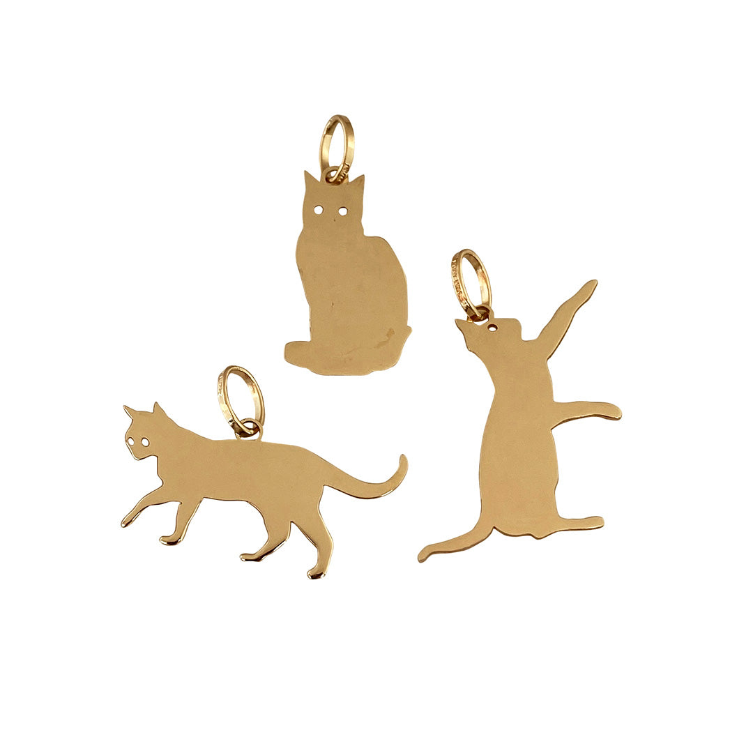 Buy 10pc Cat Charms, Animal Charms, Gold Cat Charms, Dangles