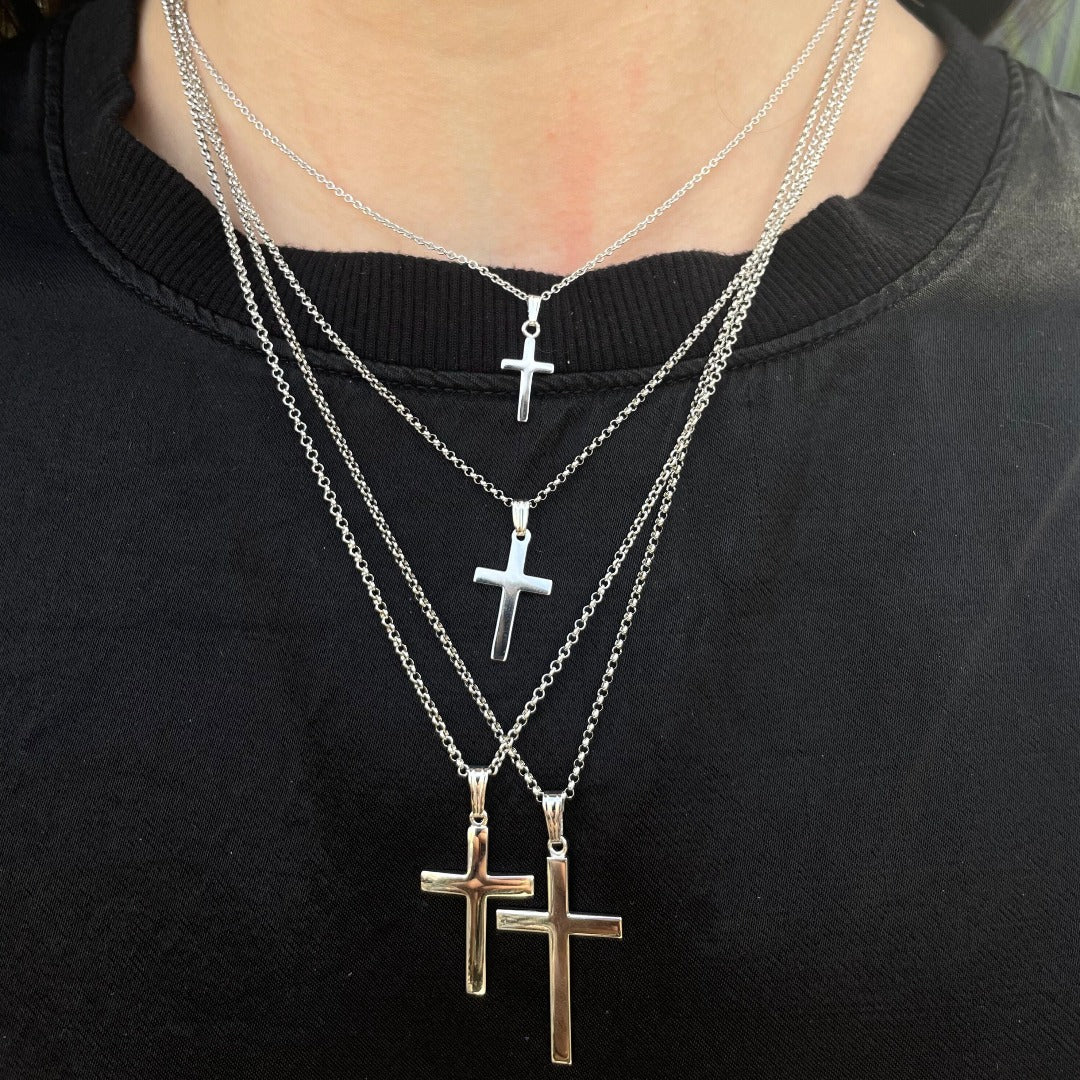 Handmade Silver Cross Necklace 2024 | favors.com